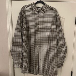 Cremieux Men’s Plaid Button-down Shirt Size 3XT